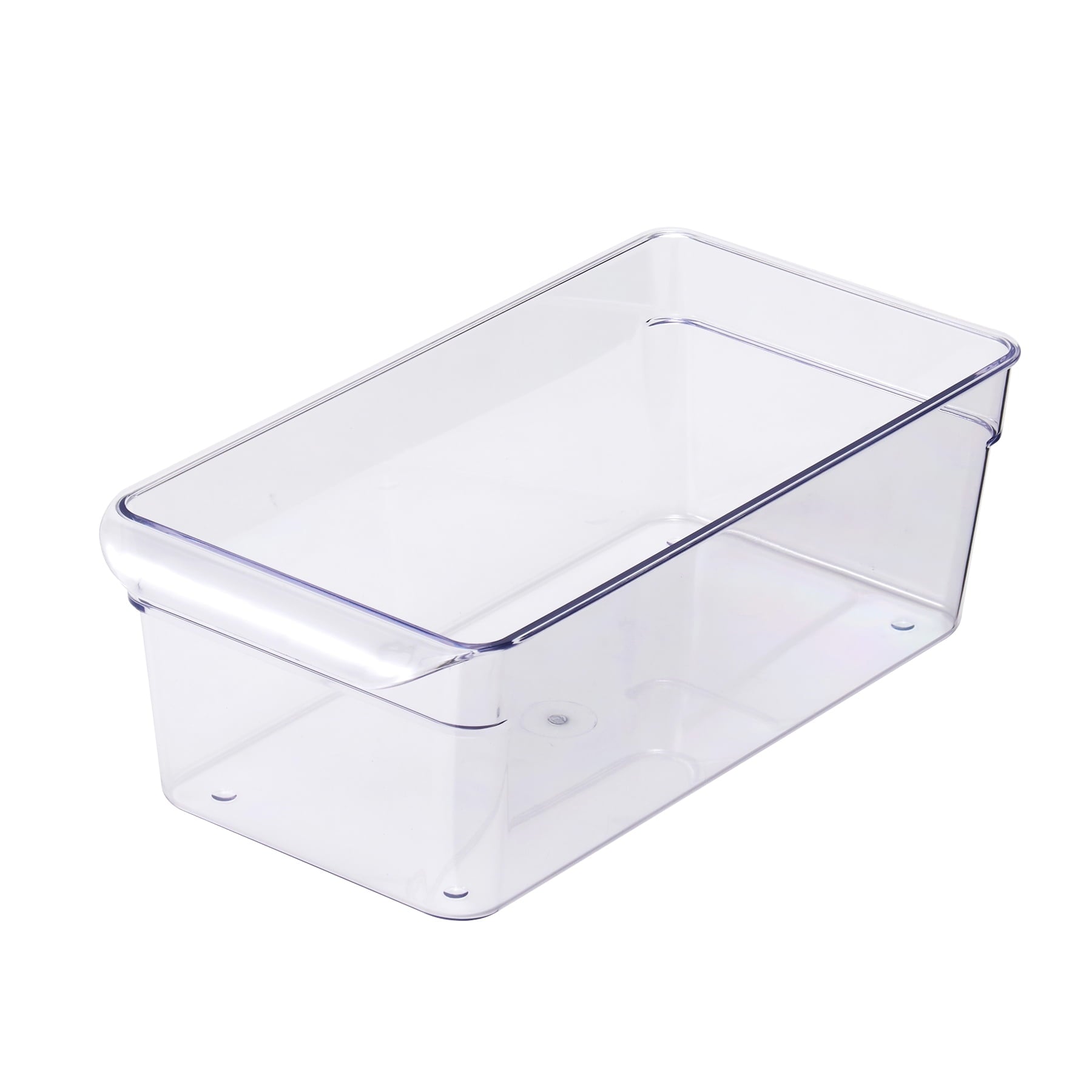 Small Fridge Bin, Clear Plastic, Fridge Organizer -12x6x4 inches Small Fridge Bin, Clear Plastic, Fridge Organizer -12x6x4 inches